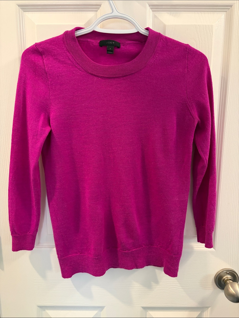 J. Crew Fuchsia Crewneck Sweater